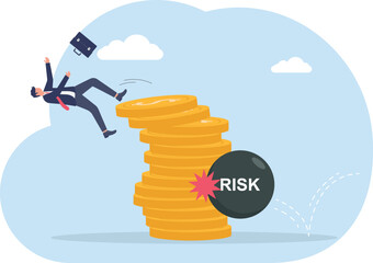 illustration of larger business scale increasing risks
