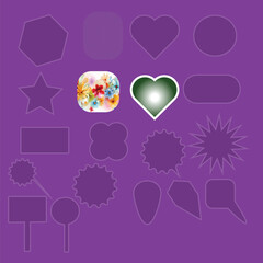 Graphic Design Elements Featuring Mixed Geometric Forms illustrations