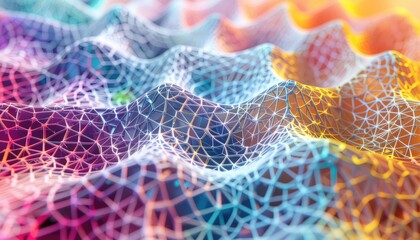 AI Abstract - Geometric Data Pattern