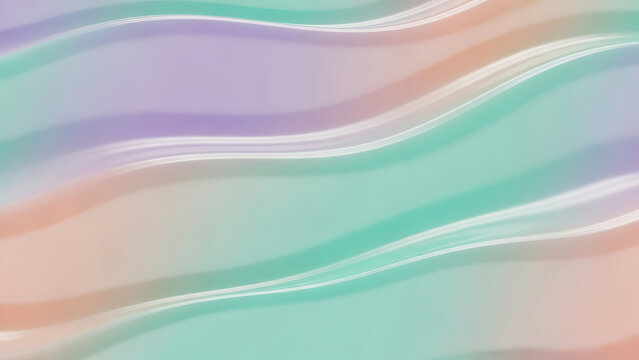 Soft pastel waves of color with gentle light and shadow