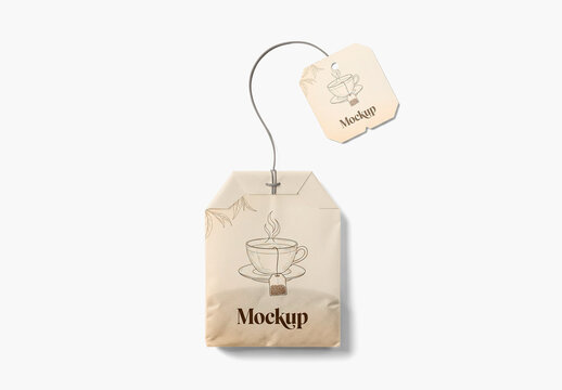 Tea Bag Mockup