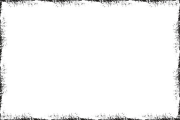 Obraz premium Grungy Distressed Border Frame with Speckled Texture
