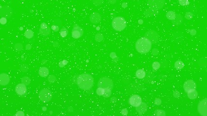 snow falling on green screen. The winter background, falling snowflakes. 4K animated christmas background. New year and Christmas 2026, star rain, christmas red glitter stars background party - Powered by Adobe