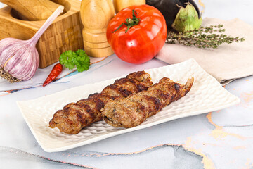 Beef kebab minced meat shashlik