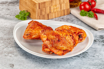Baked marinated crispy chicken tighs