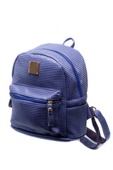 Lilac women's urban backpack isolated