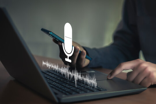 The concept of artificial intelligence, virtual assistants, chat technology, holographic chatbot interfaces, AI, automation, and digital innovation in business.