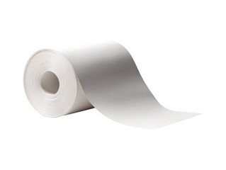 Receipt roll isolated on transparent or white background, png