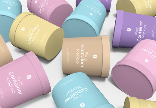 Ice Cream Tub Mockup Collection