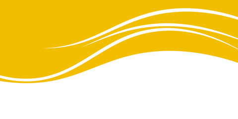 Abstract Yellow White Wave Background Design with Empty Space for Text Template Vector