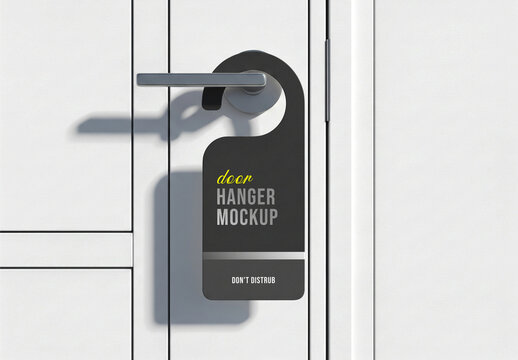 Door Hanger Design Mockup PSD Template