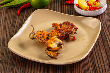 Gourmet cuisine - fried fresh frog