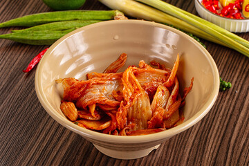 Fermented spicy Korean Kimchi cabbage