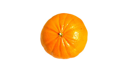 orange fruit isolated on white background.