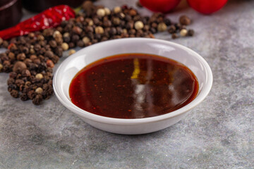 Black pepper sauce for meat