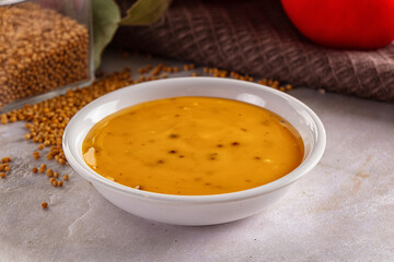 Honey and mustard sauce flavor seasoning dip