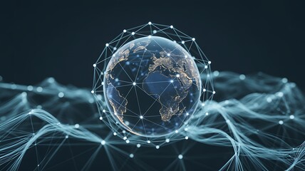 Global network technology connection world wide web internet communication data transfer concept