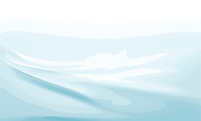 Abstract Flowing Aqua Waves Smooth Gradient Vector Background Design