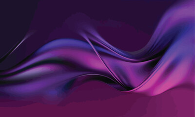 Vibrant Wavy Gradients of Violet and Magenta Graphic Design Background