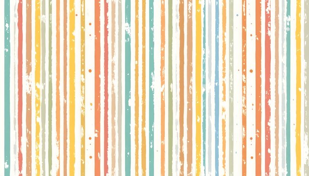 Vertical stripes in various colors with grunge effects; creating a vintage and artistic backdrop