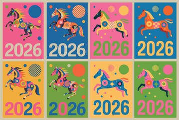 Chinese New Year 2026 Horse Art Collection