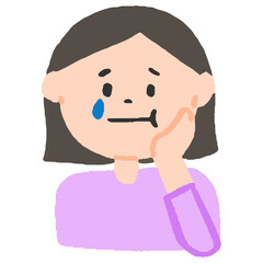 歯が痛い女の子