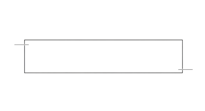 Black Rectangular Frame with White Border rectangle