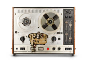 Old reel tape recorder