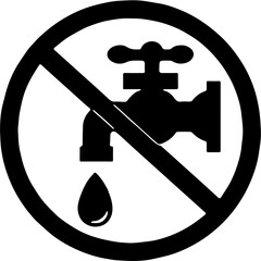 save water,illustration of a faucet and water tap,Dripping water faucet symbolizing water conservation and saving money