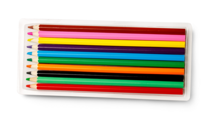 Set of new colourful pencils