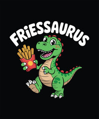 Obraz premium Friessaurus A illustration T-shirt Design 