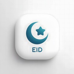 A minimalist logo design for Eid or a greeting card
