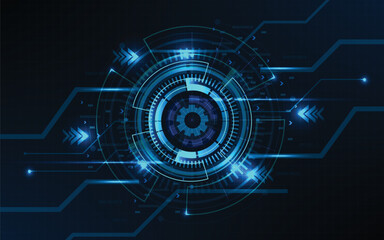 Abstract technology background Hi-tech communication concept innovation background