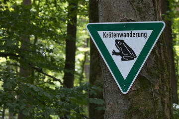 Kr&ouml;tenwanderung - Schild