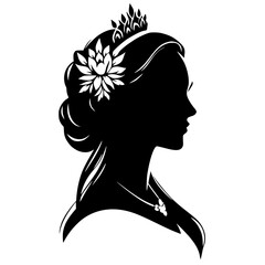 Beauty logo silhouette vector design