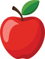 red apple vector illustration