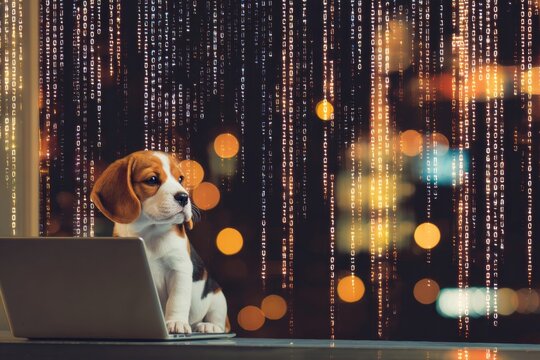 Enchanting puppy typist: a nighttime delight. What is free will.