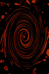 red and yellow spiral