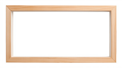 scandinavian. Minimalist wooden frame isolated on white background in clean Scandinavian design. real-estate listings.