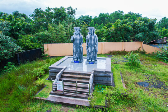 Koti Chennaya Theme Park Karkala Koti Chennaya Statue Drone View