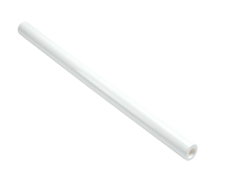 White ceramic tube on black background