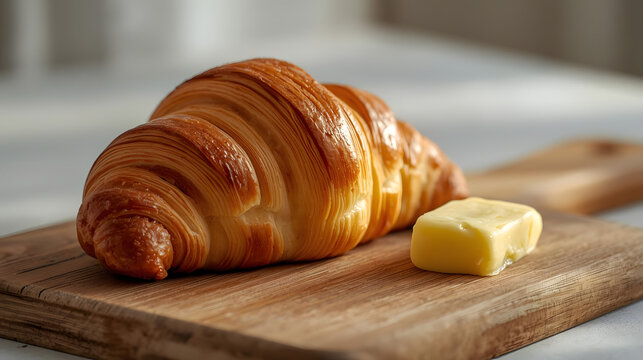 Freshly baked sliced white bread on a wooden board ready for a healthy homemade breakfast