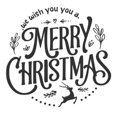 cristmas calligraphic design elements vector illustration