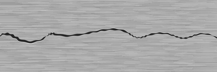 Siver metal background with crack