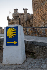 views of the Ponferrada castle, El Bierzo region, province of Leon