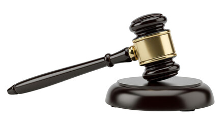 Wooden gavel and sound block for court use