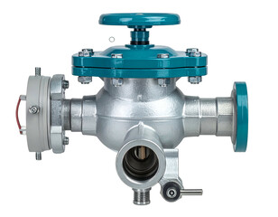 Industrial fluid control valve with handwheel