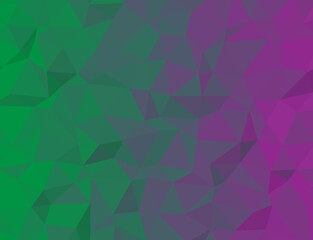 Obraz premium Polygonal Background with Green and Purple Gradient Abstract Geometric Design