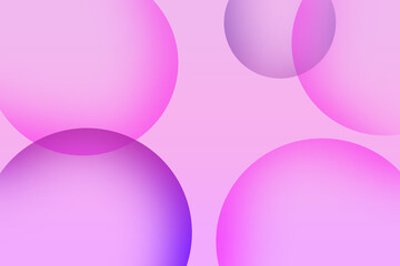 Abstract soft pink and purple bubbles gradient background