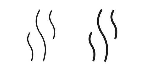 Obraz premium Aroma icon vector with glyph style. Stroke liner icons